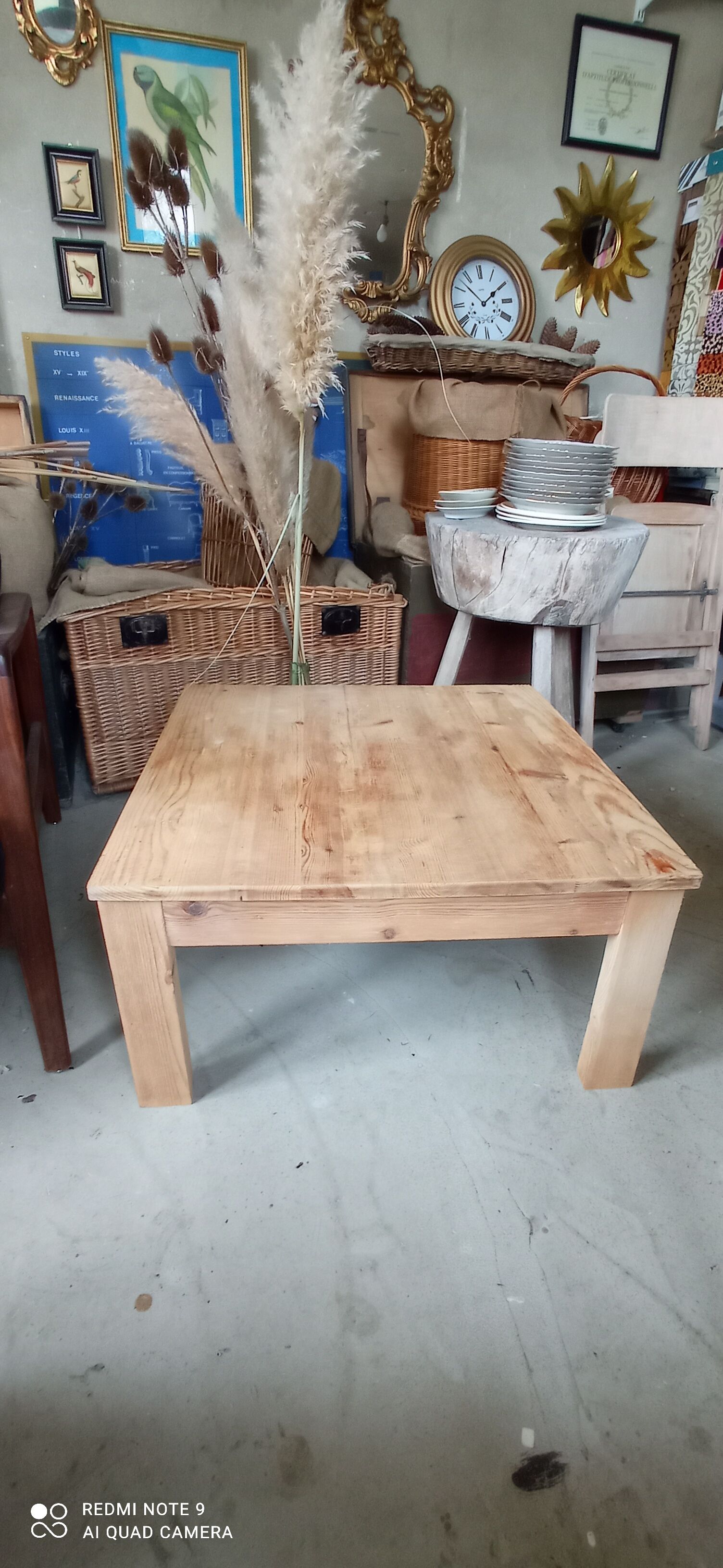 Rough wooden table