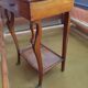 Pair of empire style swan neck beds and bedside tables