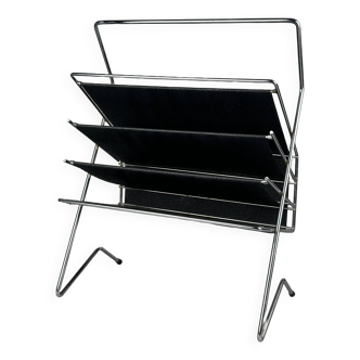 1960s/1970s Newspaper Holder Metal Plastic Space Age Mid Century