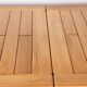 Large extendable dining table in solid oak by Guillerme and Chambron.