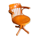 Office armchair called "American" vintage swivel Thonet in light beech - 50s