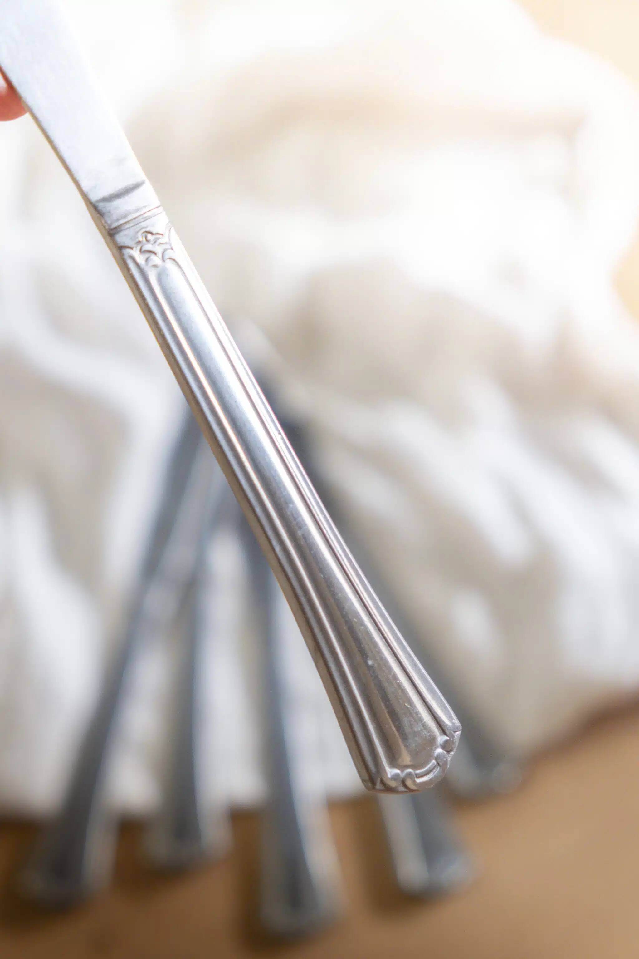 Set of 6 metal knives "Éloi"