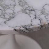 Marble tulip side table