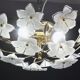 Delicious Murano Ceiling Light White Flowers, 1970