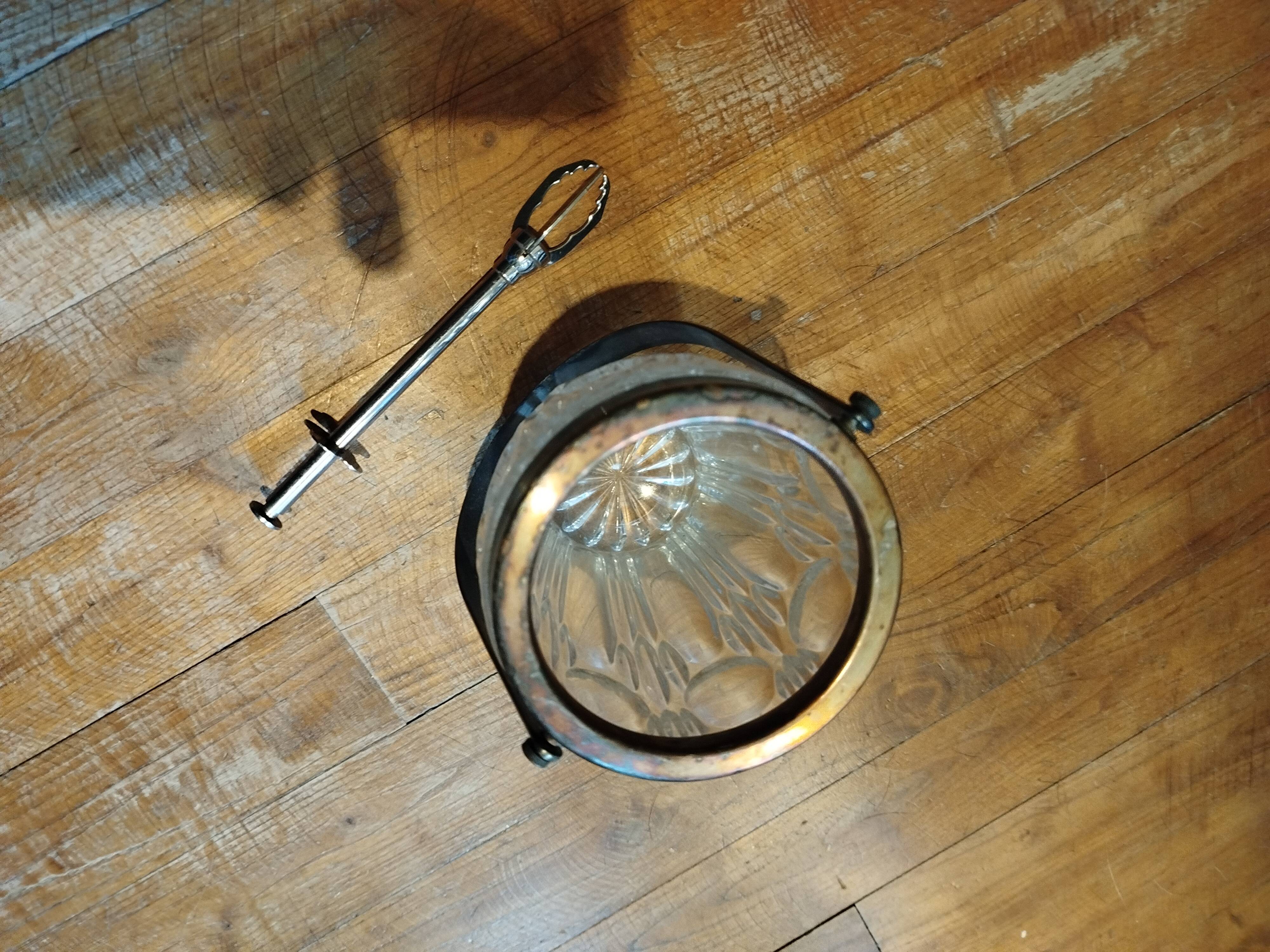 Ice bucket with tongs