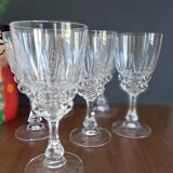 6 new crystal wine glasses from Arques, Pompadour model