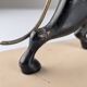 Ariadne and the Panther, Art Deco Sculpture in Wood and Brass, 1920s