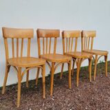 Set of 4 vintage restaurant bistro chairs - 1950s