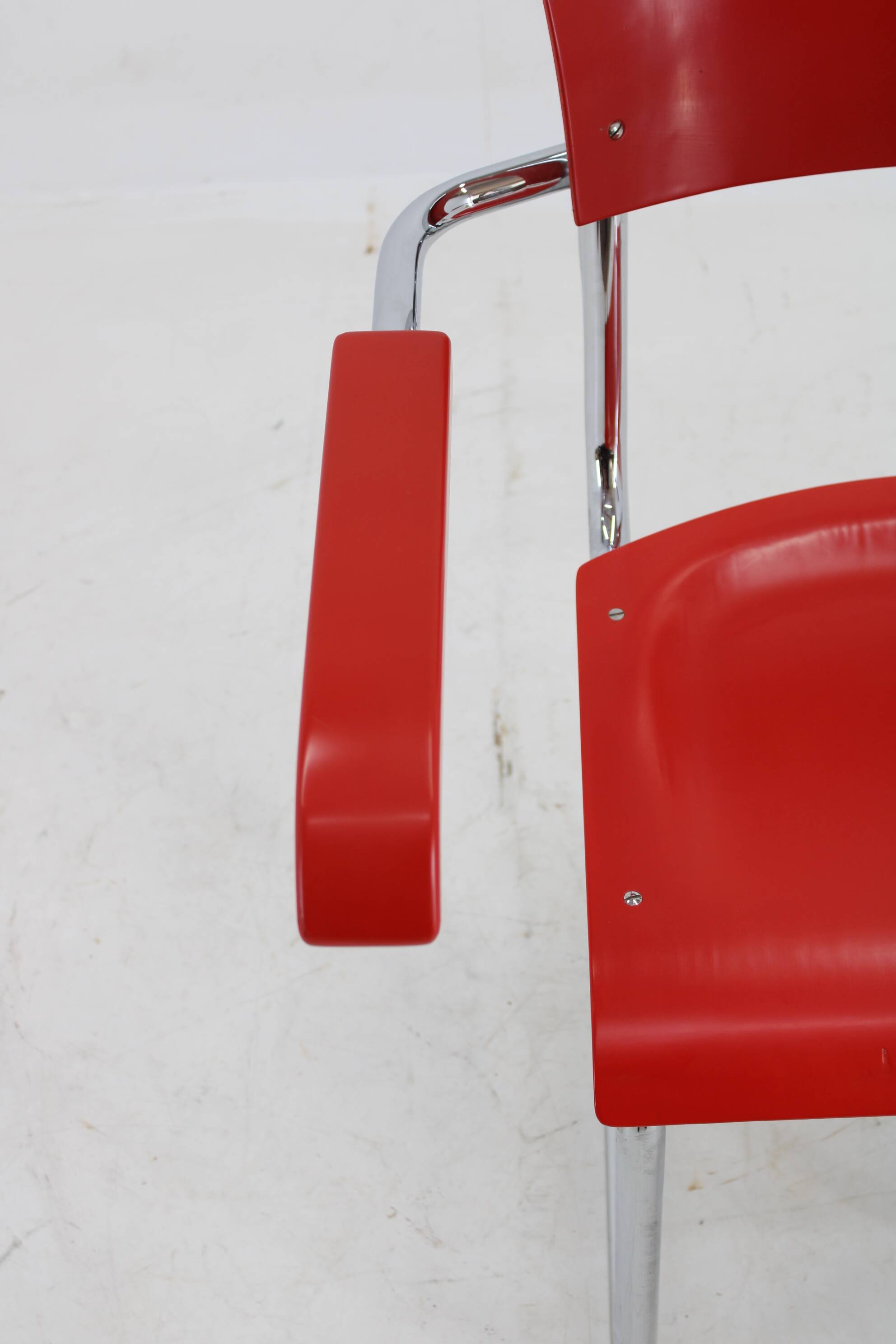 1940s Bauhaus Restored Tubular Armchair, Germany