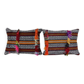 Set of 2 vintage Turkish cushion covers 46x61 cm
