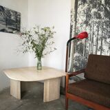 Coffee table in travertine