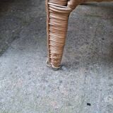 Ensemble de jardin en rotin Peacock banquette  et fauteuil