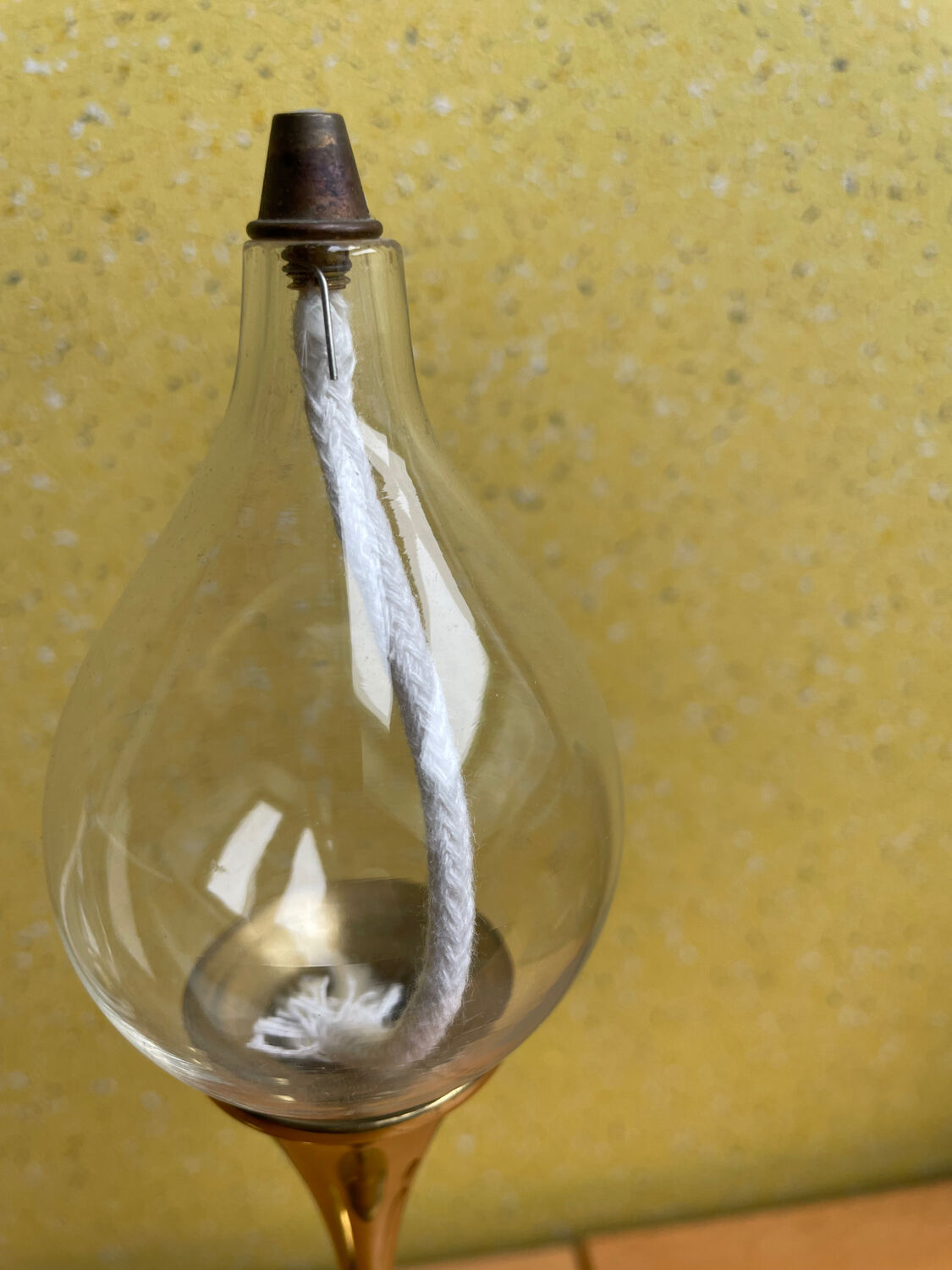 3 oil lamps Freddie Andersen "Clear Drop"