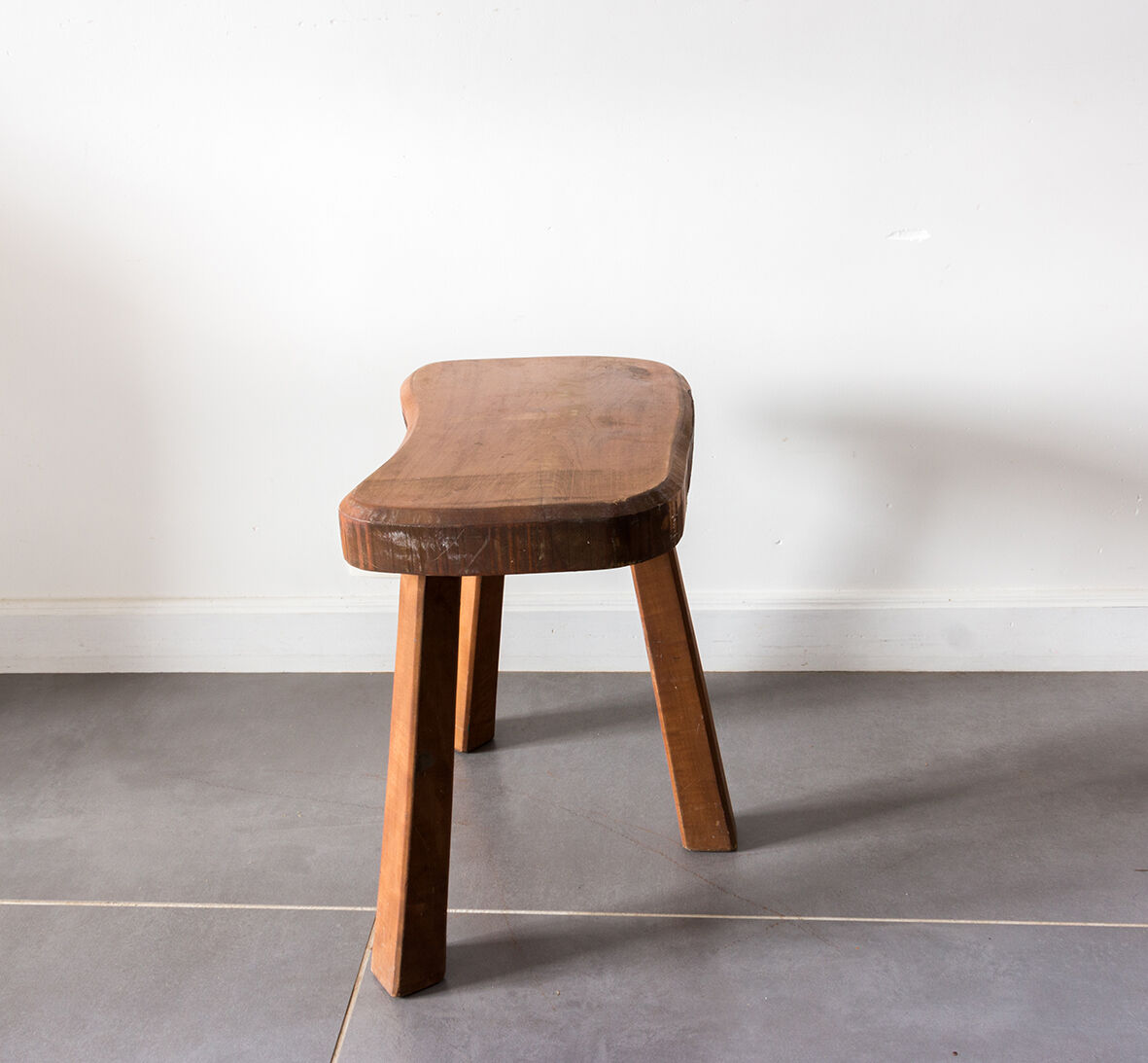 Wooden tripod stool