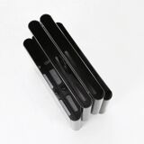 Iconic black magazine rack 4676 by Giotto Stoppino for Kartel, Italy 1970s