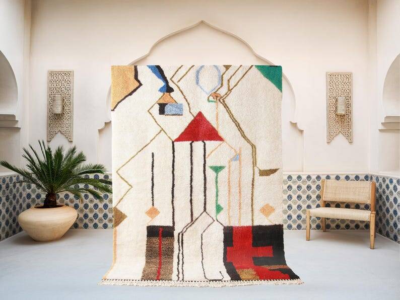 Handmade wool rug Mrirt 150/250cm