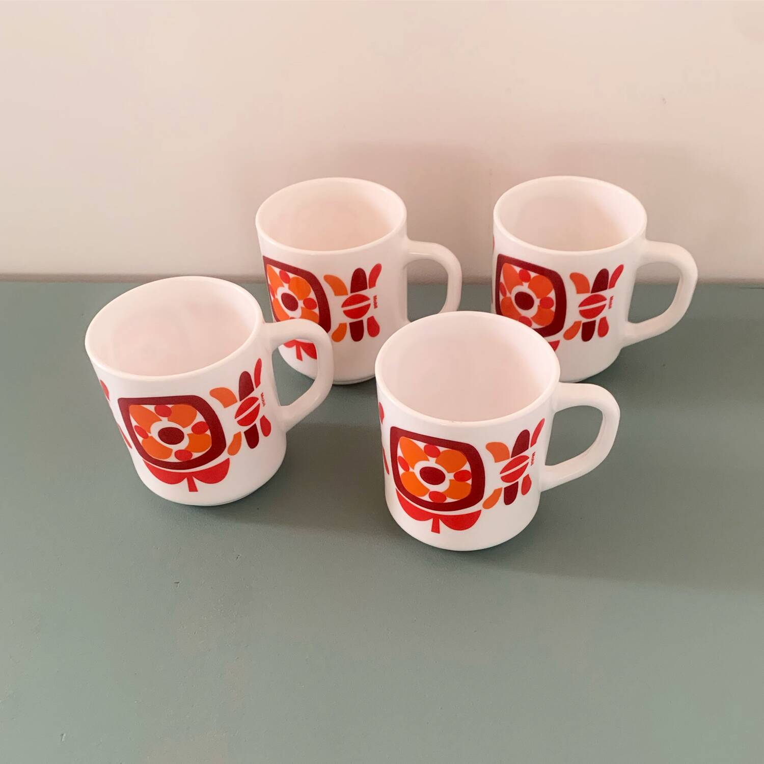 Set of 4 MOBIL mugs