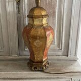 Ceramic lamp with Venetian decor
