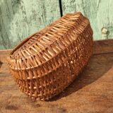 Vintage basket in woven wicker