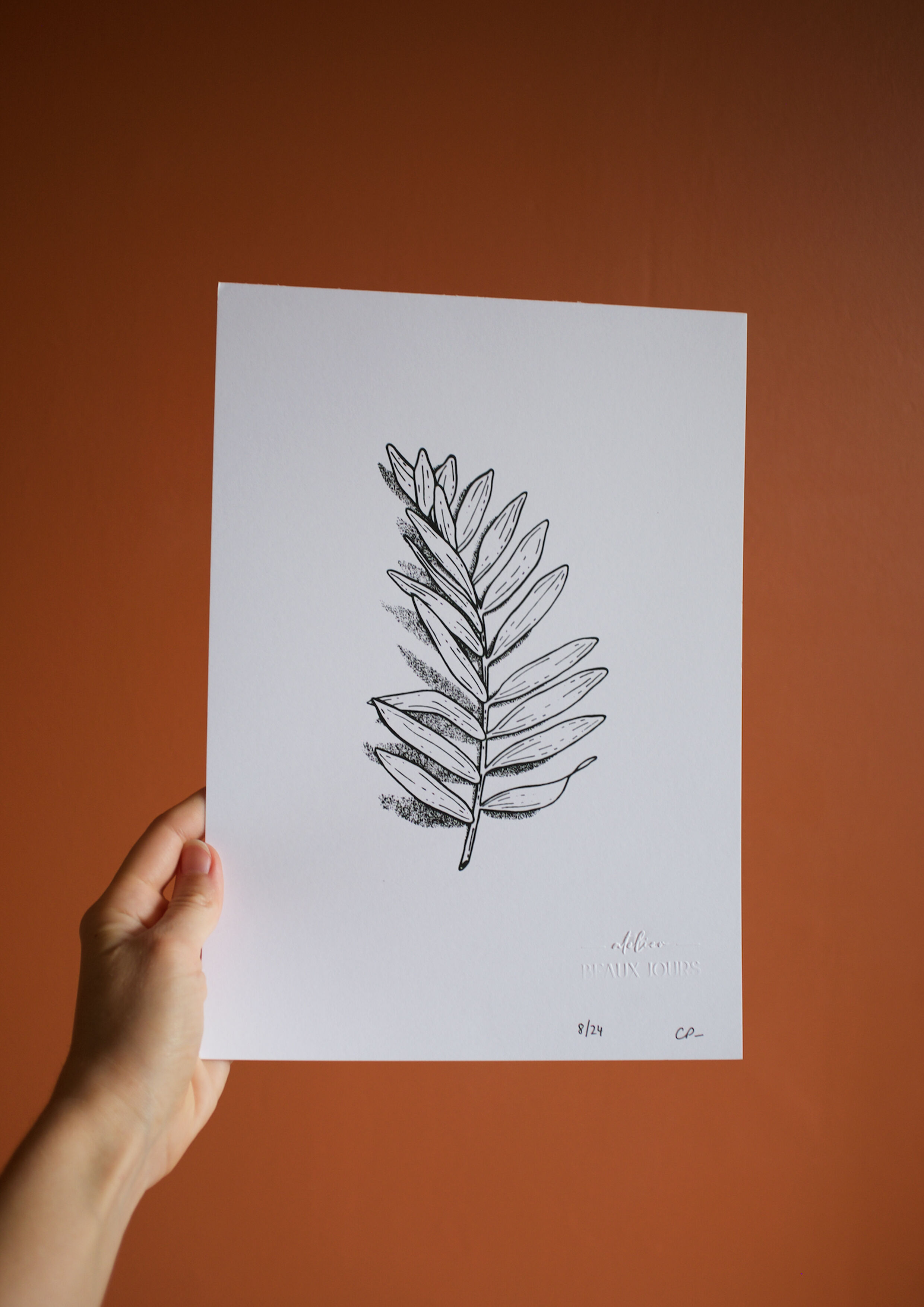 “La rameau” screen print in limited edition