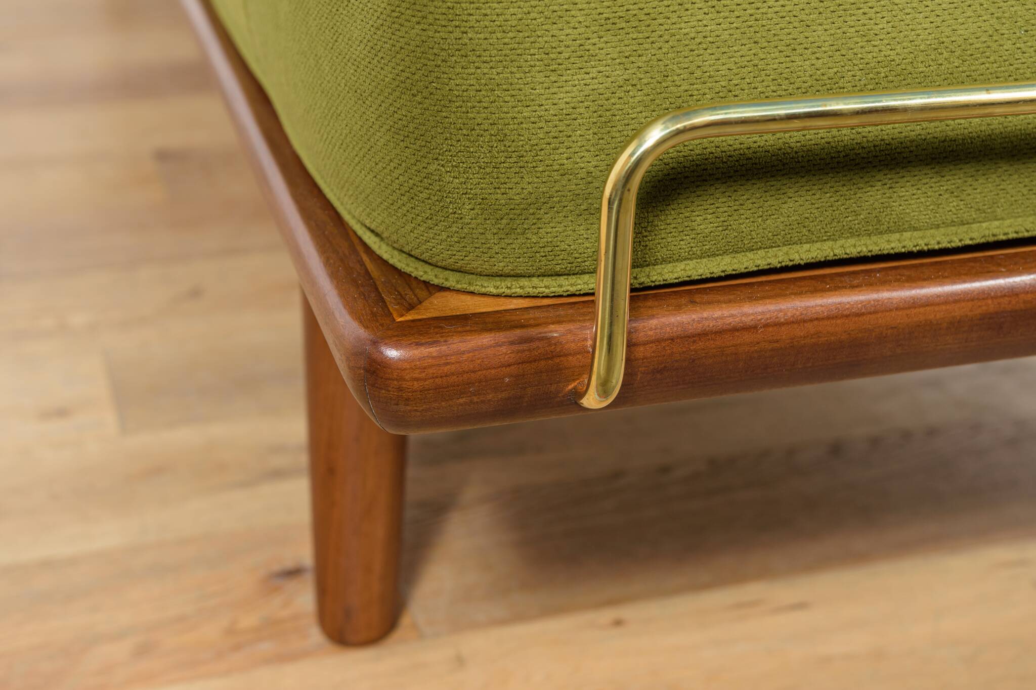 Modèle GE-19 de méridienne en teck, conçu par Hans J. Wegner pour Getama, Danemark, années 1950