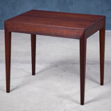 Side Table with Drawer in Rosewood by Severin Hansen for Haslev Møbelsnedkeri, 1950s