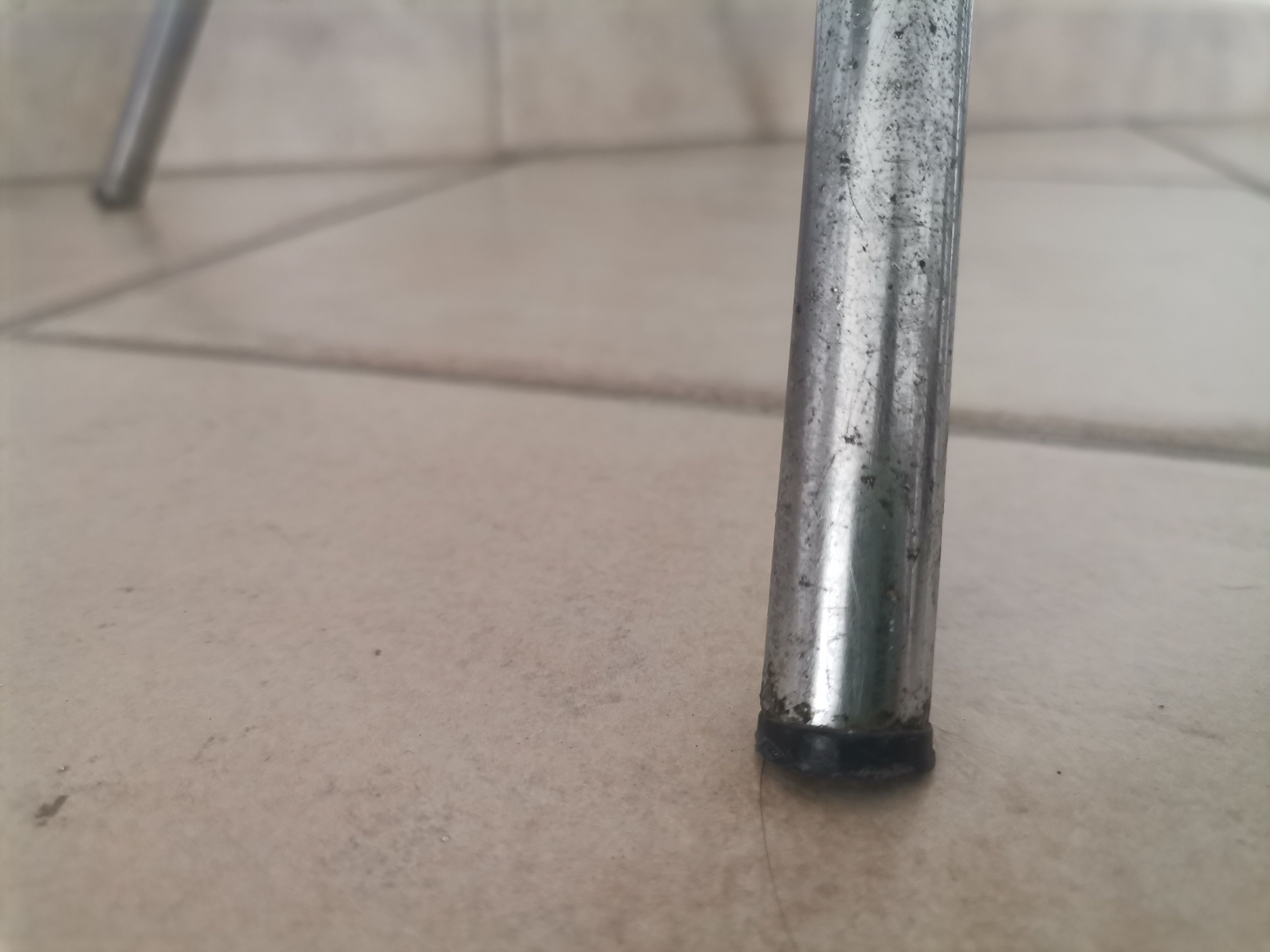 German red leather swivel filigree rotating height adjusting stools by Hailo 1960s, Set of 2