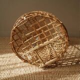 Vintage handmade Scandinavian bohemian country rooster cage lamp