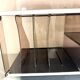Hi-Fi furniture in smoked plexiglass and aluminium, Eric Maville
