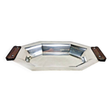 Bannette basket bread basket Art Deco silver metal Rosewood Christofle Alfenide