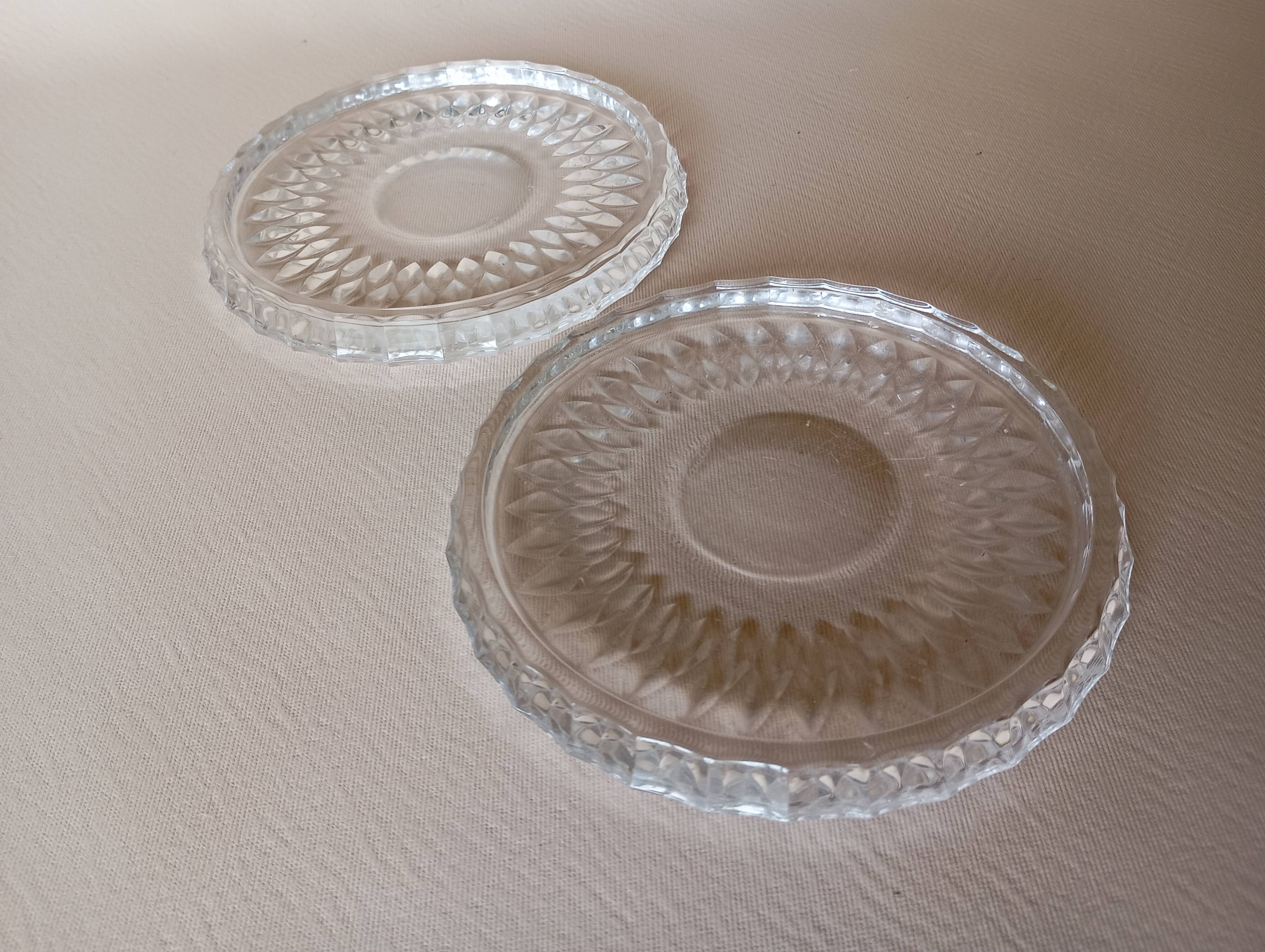 Crystal coaster Val Saint Lambert