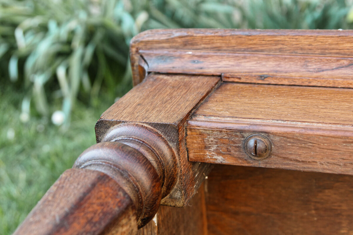 Monumental bench - notary's office - solid oak
