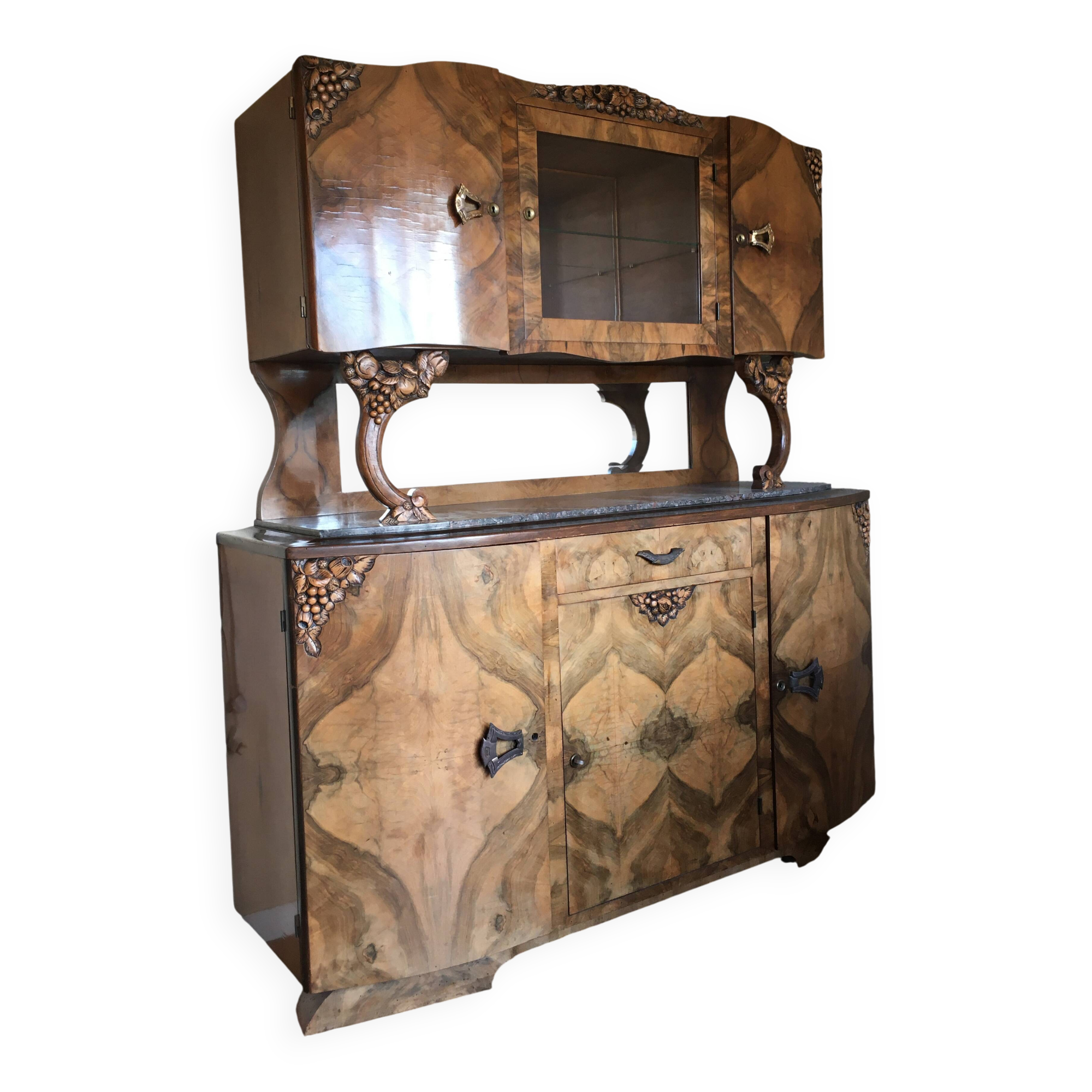 Two-piece buffet from the 1940s-1950s
