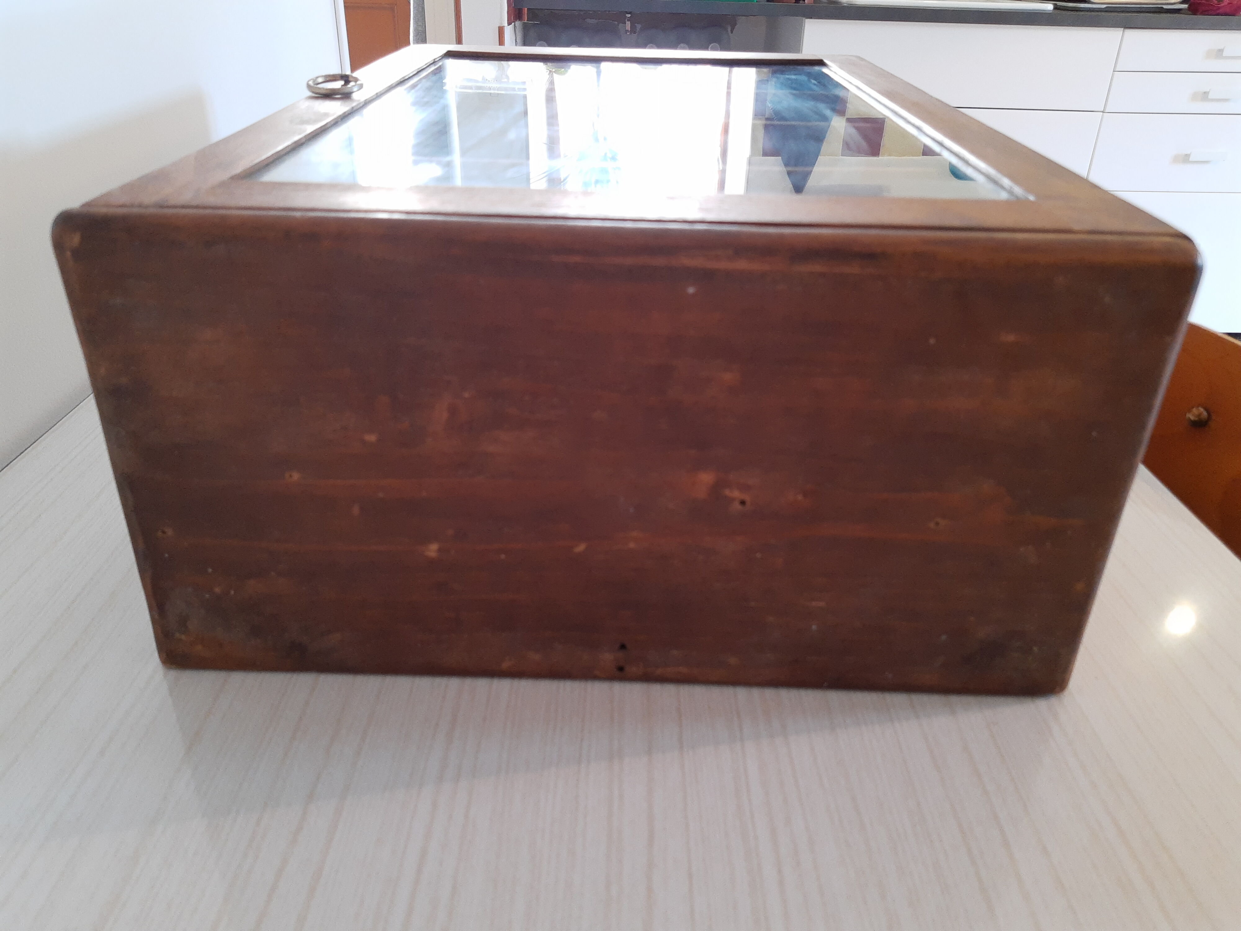 Vintage wood medicine cabinet