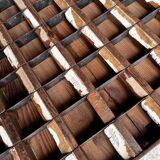 Metal and wood printing locker