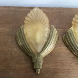 Pair of Art Deco wall sconces