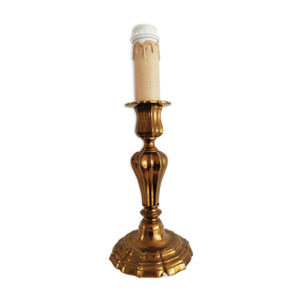 Pied de lampe en bronze vers 1900 40 cm