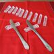 12 Vintage Crystal Knife Holders Made in Western Germany