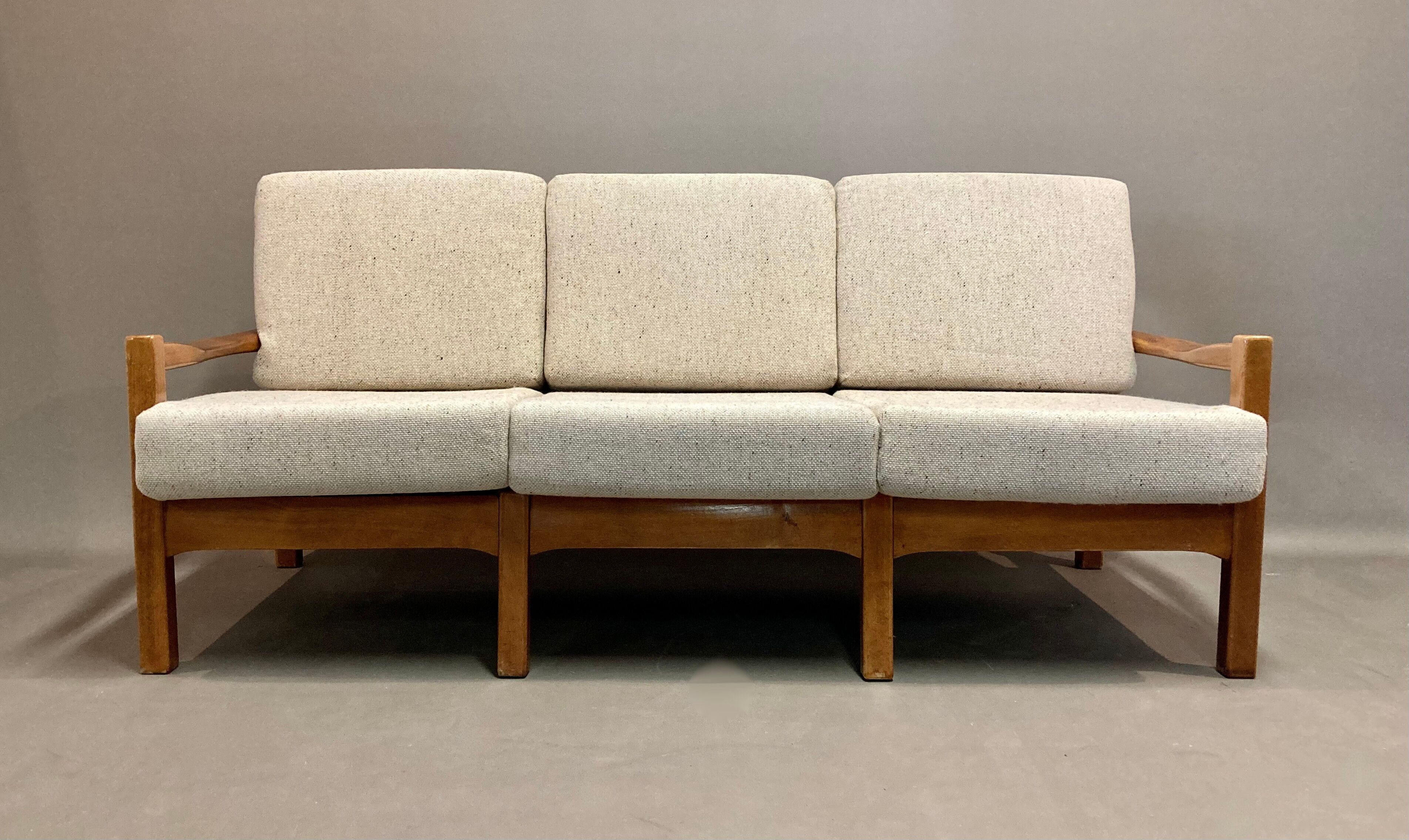 Sofa 3 places Scandinavian design 1950