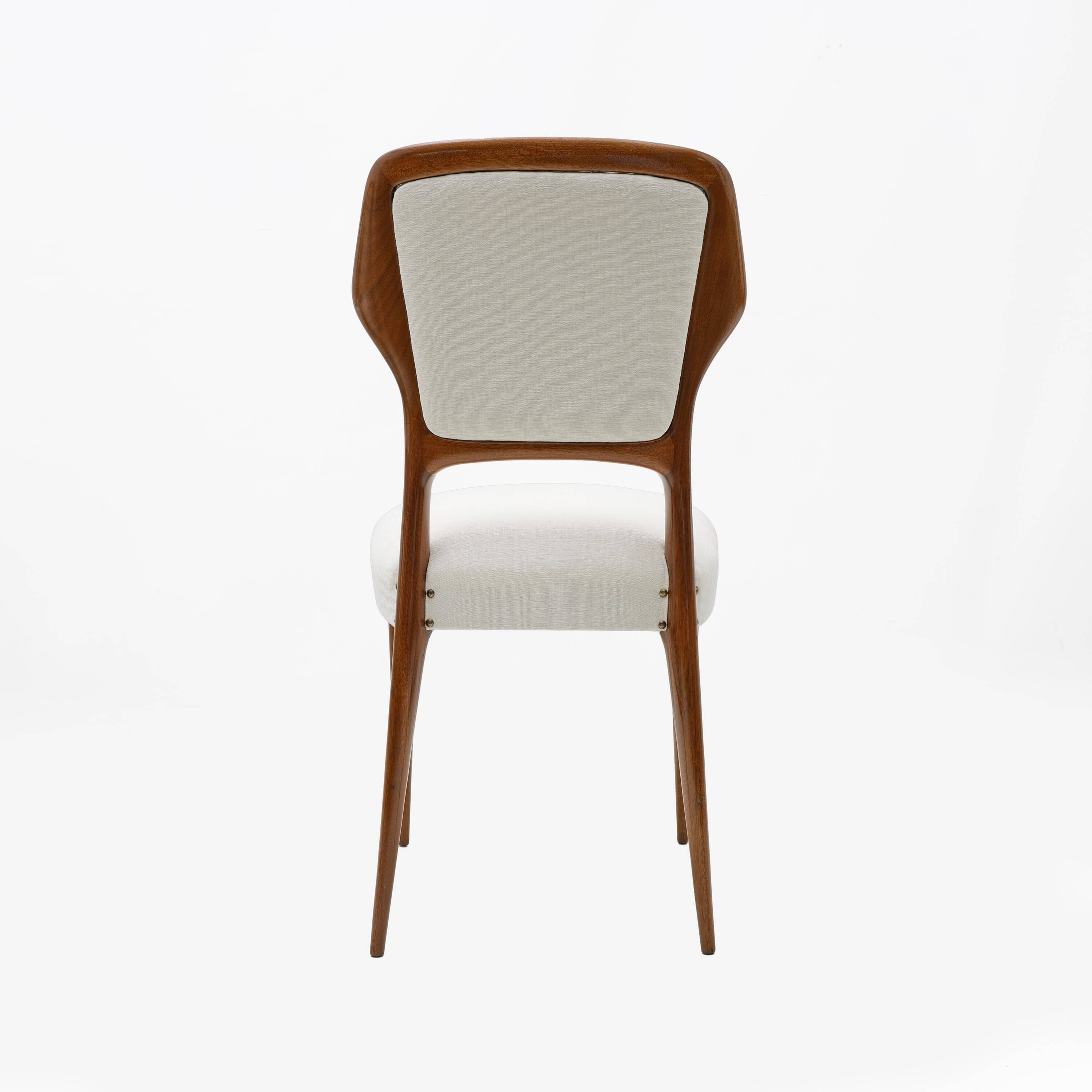 4 chaises de salle à manger italiennes Vittorio Dassi, années 1950