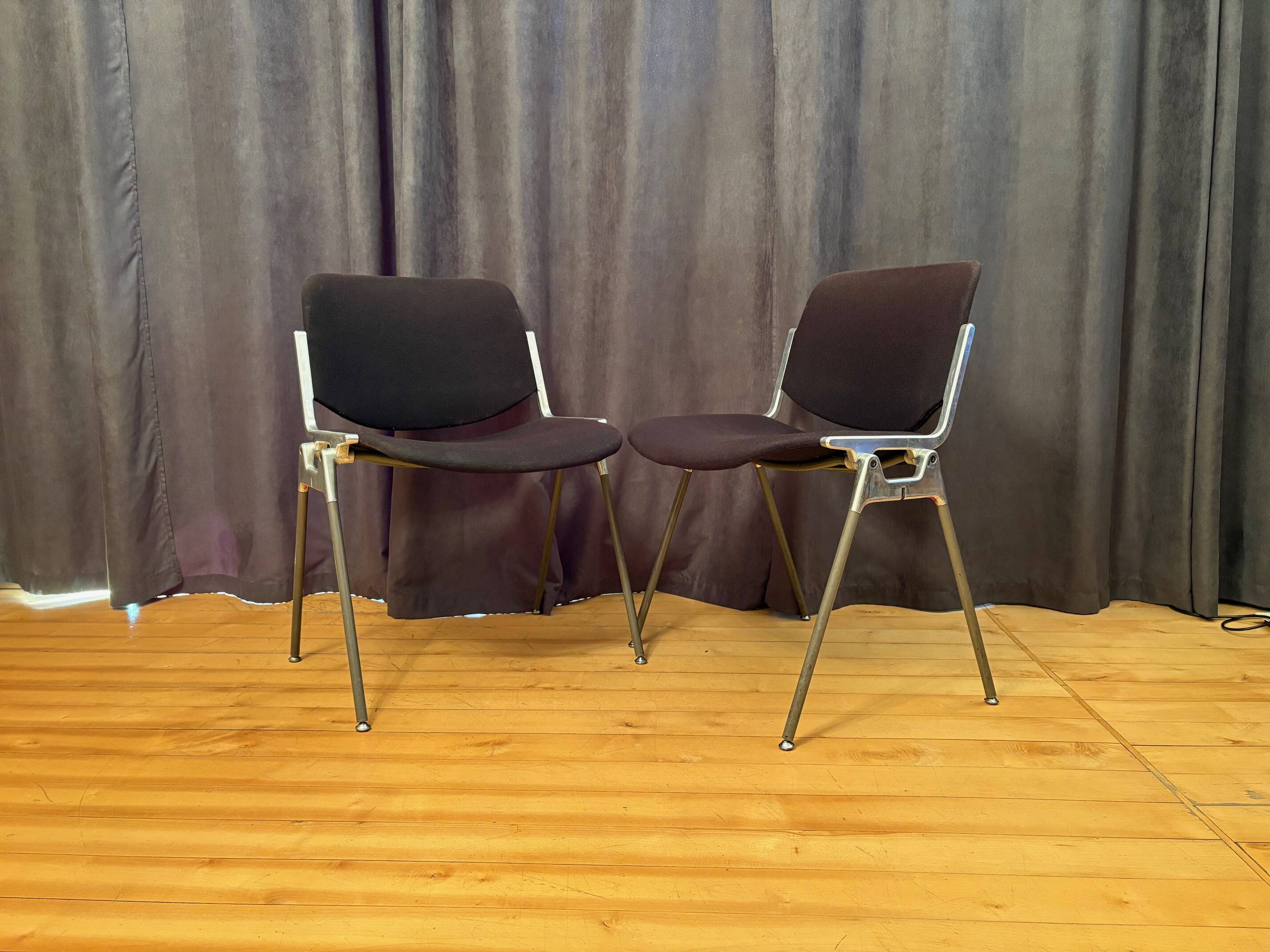 Pair of DSC 106 chairs designed by Giancarlo Piretti, Anonima Castelli, Ita