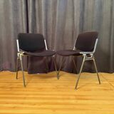 Pair of DSC 106 chairs designed by Giancarlo Piretti, Anonima Castelli, Ita