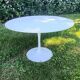Table basse Tulip authentique Eero Saarinen – Stratifié blanc