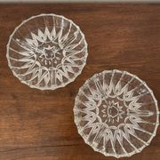 Lot de 2 coupelles anciennes en verre