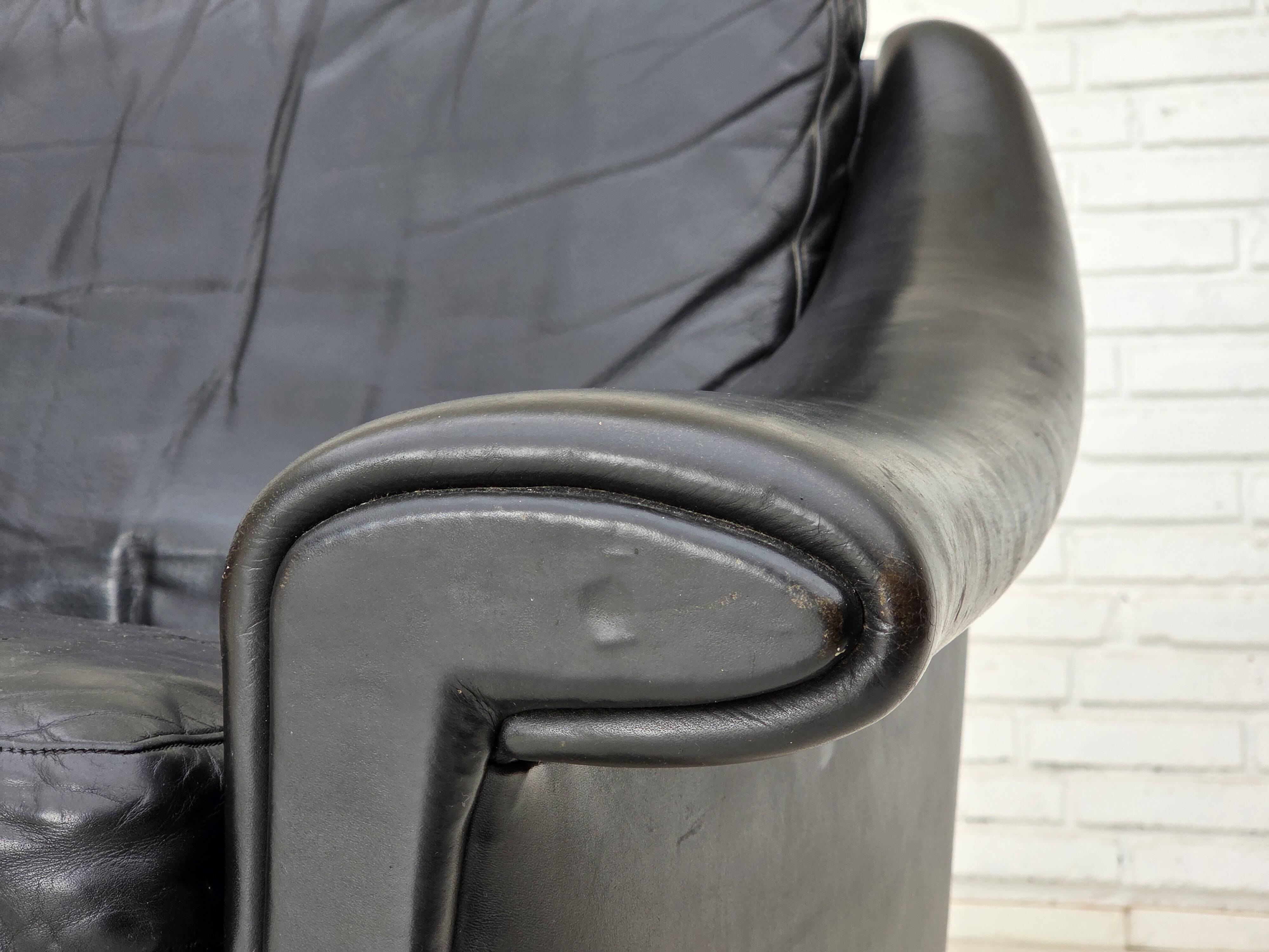 1960s, Danish armchair by Aage Christensen, furniture leather.