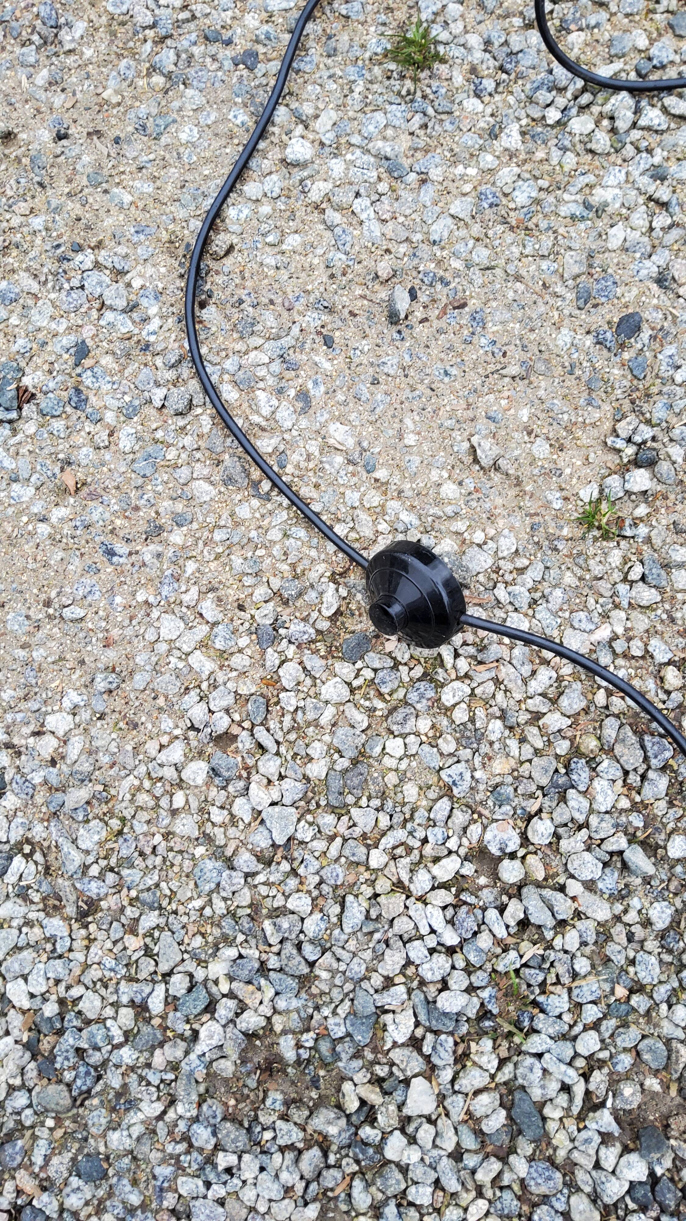 Brutalist iron lamppost of the 1960s