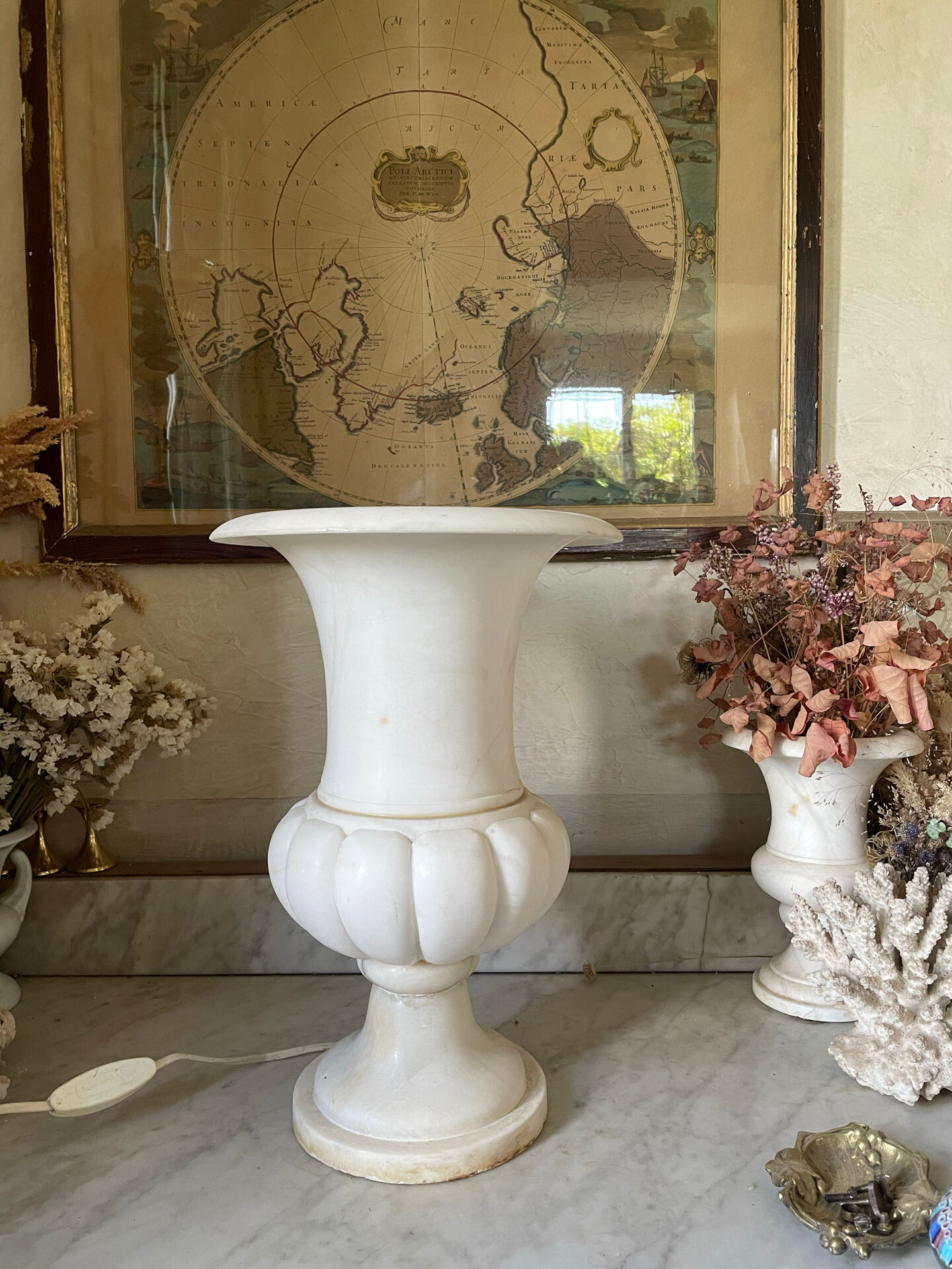 marble lamp Médicis vase Art Deco