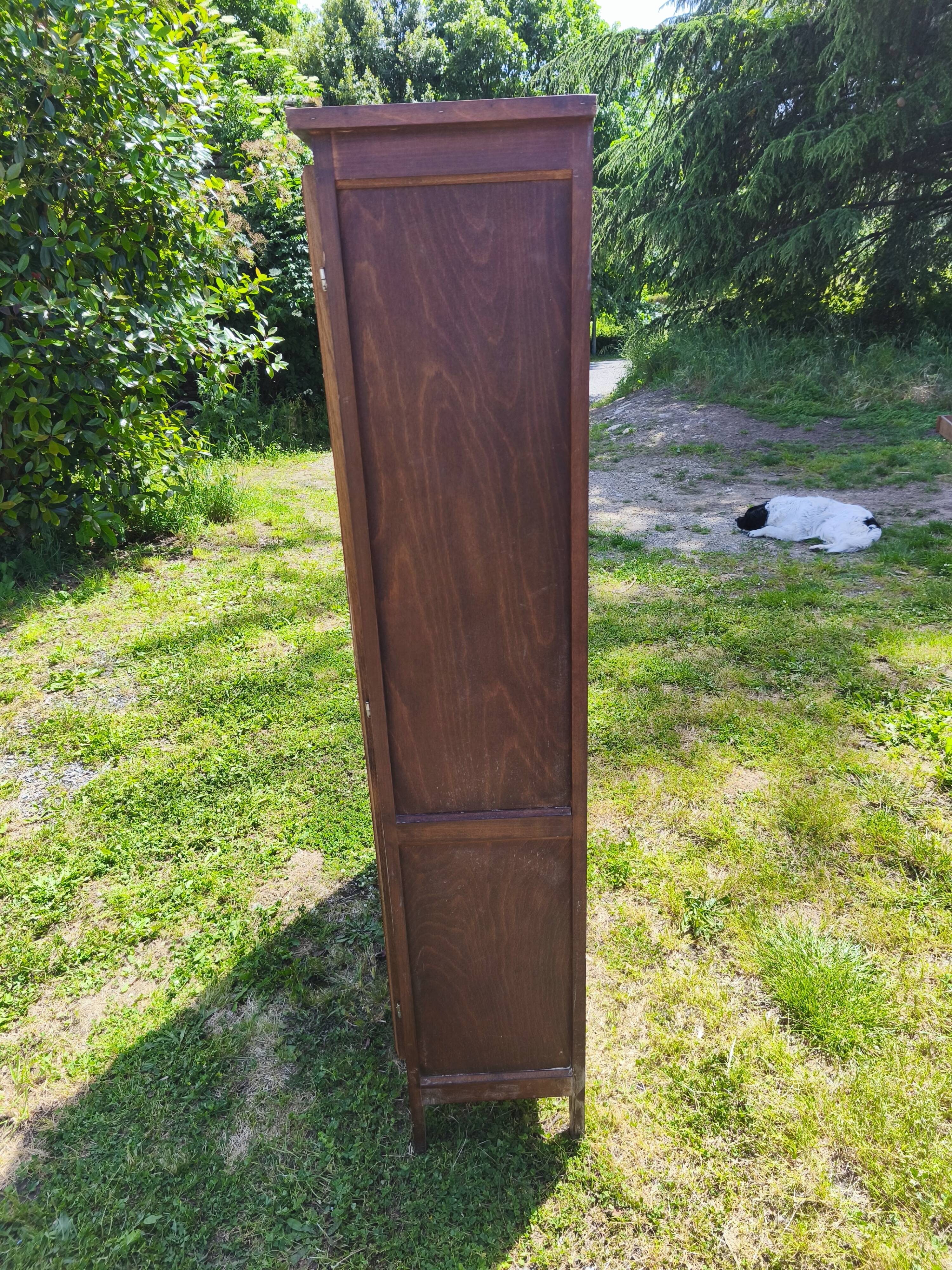 Wooden glass sideboard