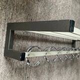 Coat rack wardrobe space age metal 70s