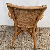 Set of 4 bamboo chairs